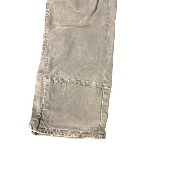 J Brand Vin Fawn Zip Ankle Jeans Army Green Zippers Size 26 Cotton Blend - Picture 3 of 8